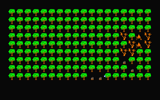 Forest Fire atari screenshot